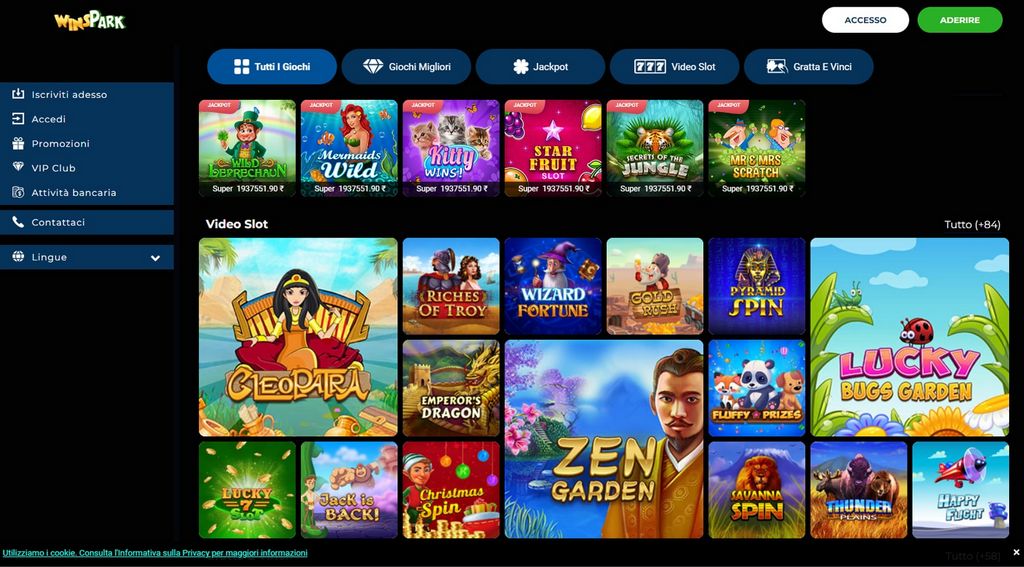 Sito di Winspark Casino